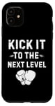 Coque pour iPhone 11 Kick It To The Next Level Kick boxing Arts Martiaux Passion