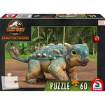 Schmidt Spiele 56435 Jurassic World Puzzle pour Enfants avec Inscription « The Ankylosaurus Bumpy » 60 pièces, coloré, Imprimé Animal, Multicolore