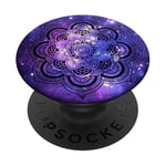 PopSockets Purple Star Mandala Pop Mount Socket Cute Divine Mandala PopSockets PopGrip: Swappable Grip for Phones & Tablets