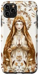 iPhone 11 Pro Max Catholic Virgin Mary Boho Floral Catholicism Symbol Case