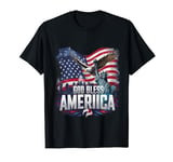 Beautiful American Flag Patriotic God Bless America T-Shirt