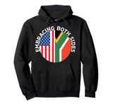 Half African Half American USA Flag South Africa Pullover Hoodie