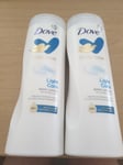 Dove Body Love Light Care Body Lotion For All Skin Types  X2 JUST £13.29
