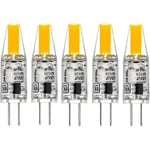 G4 LED 220v 3w 3000k Varmvitt 160lm, Silikonlampor Ersätter Traditionella 30w Halogenlampor, 5-pack