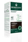 Herbatint Gel Colorant Permanent 3Doses, 300 ml - 4D Châtain Doré, Sans Ammoniaque, pour Peaux Sensibles, 100% Couverture Cheveux Blancs avec 8 Extraits Naturels Bio