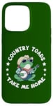 iPhone 15 Pro Max Country Toads Take Me Home, Cool Cowboy Toad Playing Music Case