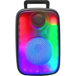 INOVALLEY FIRE02 Enceinte lumineuse karaoké 30W - Bluetooth 5.1- LED RGB synchro