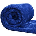 Mink Faux Fur Throw Blue Colour Extra Large - King Size 200cm x 240cm