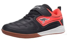 KangaROOS K5-Block Ev Basket, Jet Black Fiery Red, 27 EU