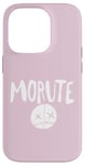 Coque pour iPhone 14 Pro Morute Esthétique Poupée effrayante + Adorable Horreur Goth Croix