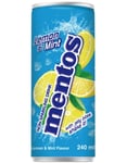 Mentos Lemon & Mint Soda - Kolsyrefri Läskedryck med Kokosgelebitar 240 ml