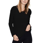 JBS of Denmark Bamboo Long Sleeve Top Svart Small Dam