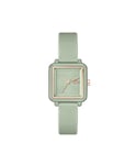 Lacoste Three Hand Quartz Movement Watch for Women LACOSTE.12.12 Flow Collection with Sage Green Silicone Bracelet - 2001387