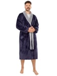 LEBENGOOD Robe de Chambre Homme Hiver, Peignoir Polaire, Sortie de Bain Chaude, OEKO-TEX®(BataHombre XXL,Cárdeno)