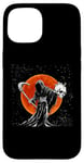 iPhone 15 The Grim-Reaper Skeleton Skull Death Scythe Grunge Horror Case