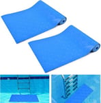 Lot de 2 Tapis pour Echelle de Piscine - Grand Tapis de Piscine avec Texture Antidérapante