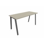 Bureau droit individuel Online A Beige 74 cm OP-LITE II : bureau D140x80/cpl beige/cpi graphite/ep. du plateau 18 mm