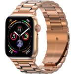 Metallrem För Apple Watch Ultra 49mm 8 7 45mm 41mm rostfritt stål smart watch armband För iwatch 6 5 4 3 SE 44mm 42mm 40mm Rose gold For 42mm 44mm 45mm