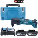 Makita DTM50 18V Oscillating Multi Tool With 2 x 6Ah Batteries, Charger & Case