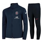 Nike PSG Y NK Dry STRKE TRK Suit K Survêtement Mixte Enfant, Midnight Navy/Midnight Navy/Midnight Navy/(White) (Full spon-plyr), FR : XL (Taille Fabricant : XL)