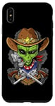 Coque pour iPhone XS Max Espace Extraterrestre Cowboy Drôle Cosmique UFO Garçons