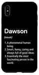 Coque pour iPhone XS Max Dawson Définition du nom Dictionnaire amusant