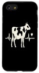 Coque pour iPhone SE (2020) / 7 / 8 Vache Heartbeat Animal Lover Farm