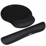 Wrist Rest, GIM Keyboard Wrist Rest Support & Mouse Mat Set, Ergonomic Gel Fill