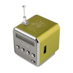 Mini radio FM haut-parleurs portables numériques haut-parleur de douche écran LED haut-parleur mains libres avec récepteur lecteur de musique MP3, vert