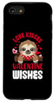 iPhone SE (2020) / 7 / 8 Love Kisses Valentine Wishes Sloth Valentine's Day Couple Case