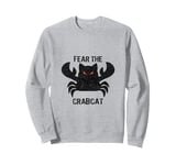 Fear the Crabcat - Funny Cryptid Cryptozoology Vintage Sweatshirt