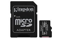 Kingston Canvas Select Plus Carte MIcro SD SDCS2/256GB Class 10 + Adaptateur inclus