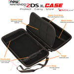 Hard Protective Carry Storage Case Cover With Zip Nintendo 2DS XL + Games - Pink