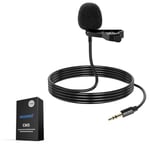 Neewer Microphone Cravate Lavalier Compatible avec Rode Wireless GO II 2 DJI Wireless Mic Emetteurs, Microphone Cravate Omnidirectif, Condensateur Filaire Clip pour Scène Youtube Streaming Live, CM5