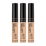 Rimmel Lasting Matte Concealer Full Coverage - 015 True Ivory x3