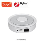 Tuya ZigBee 3.0 Smart airies,pont de passerelle sans fil/filaire/Bluetooth pour application de contrôle à distance,nous-mêmes avec Alexa Google Home Assistant - Type Wired Hub