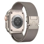 Milanese-armbånd til Apple klokke 42/44/45/46/49 mm - titan