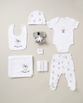 Rock A Bye Baby Childrens Unisex 10-Piece Koala Bear Print Gift Set - White - Size 0-3M