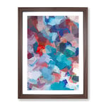 Come As You Are Abstract Framed Print for Living Room Bedroom Home Office Décor, Wall Art Picture Ready to Hang, Walnut A2 Frame (64 x 46 cm)