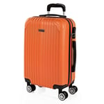 ITACA - Valise Cabine 55x40x20, Valise Cabine, Valise À roulettes, Valise Roulette, Valise Rigide, Résistant, Légère T71550, Mandarine