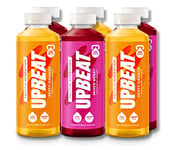 UPBEAT Protein Water Hydration - 6x 500ml, 3x Zesty Orange 3x Mixed Berry Taster Pack, BCAA, 10g Clear Whey Protein Isolate, Lactose Free, Zero Sugar, Ready to Drink