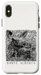 iPhone X/XS Banff, Alberta Canada Canadian Moose Mama and Baby Souvenir Case