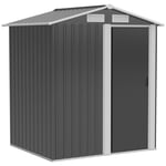 5ft x 4.3ft Outdoor Metal Storage Shed with Sliding Door Sloped Roof