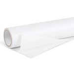 Vinyle Adhésif Blanc Mat, 30 x 500 cm Vinyle adhésif Blanc pour Cricut, Silhouette Cameo, Vinyle permanent pour Cadeaux de Bricolage, Mug, Fenêtre, Céramique, Plastique