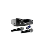Amplificateur stéréo HIFI LTC ATM7000USB-BT 100W tuner digital, USB/SD/MMC/BT/KARAOKE + 2 Micros filaires