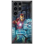 ERT GROUP mobile phone case for Samsung S23 ULTRA original and officially Licensed Marvel pattern Iron Man 034 optimally adapted to the shape of the mobile phone, case made of TPU