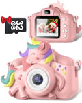 Appareil Photo Enfant, Gofunly 2.0 Pouces Appareils Photos Numériques pour Enfants, Vidéo HD 1080P Mini Caméra Enfant avec 32GB Carte pour 3-12 Ans Filles Garçons Cadeau Jouet d'anniversaire Noël