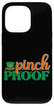 Coque pour iPhone 13 Pro Breloque chapeau vert anti-pincement pour la Saint-Patrick