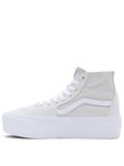 Vans UA Sk8-Hi Tapered Stackform Trainers - Grey, Grey, Size 4, Women