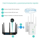 Langaton WiFi-linkki 1200 Mbps WiFi-signaalivahvistin, kaksikaistainen 2.4G 5G WiFi-laajennus 802.11ac Gigabit WiFi WPS-reitittimellä Verkkoantenni US PLUG 2.4G 300Mbps valkoinen